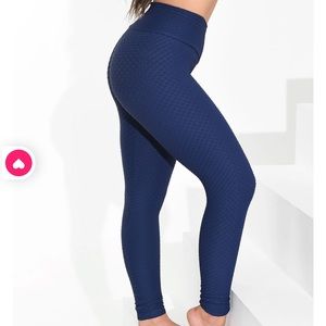 Booty by brabants Croco skin full length midnight blue leggings